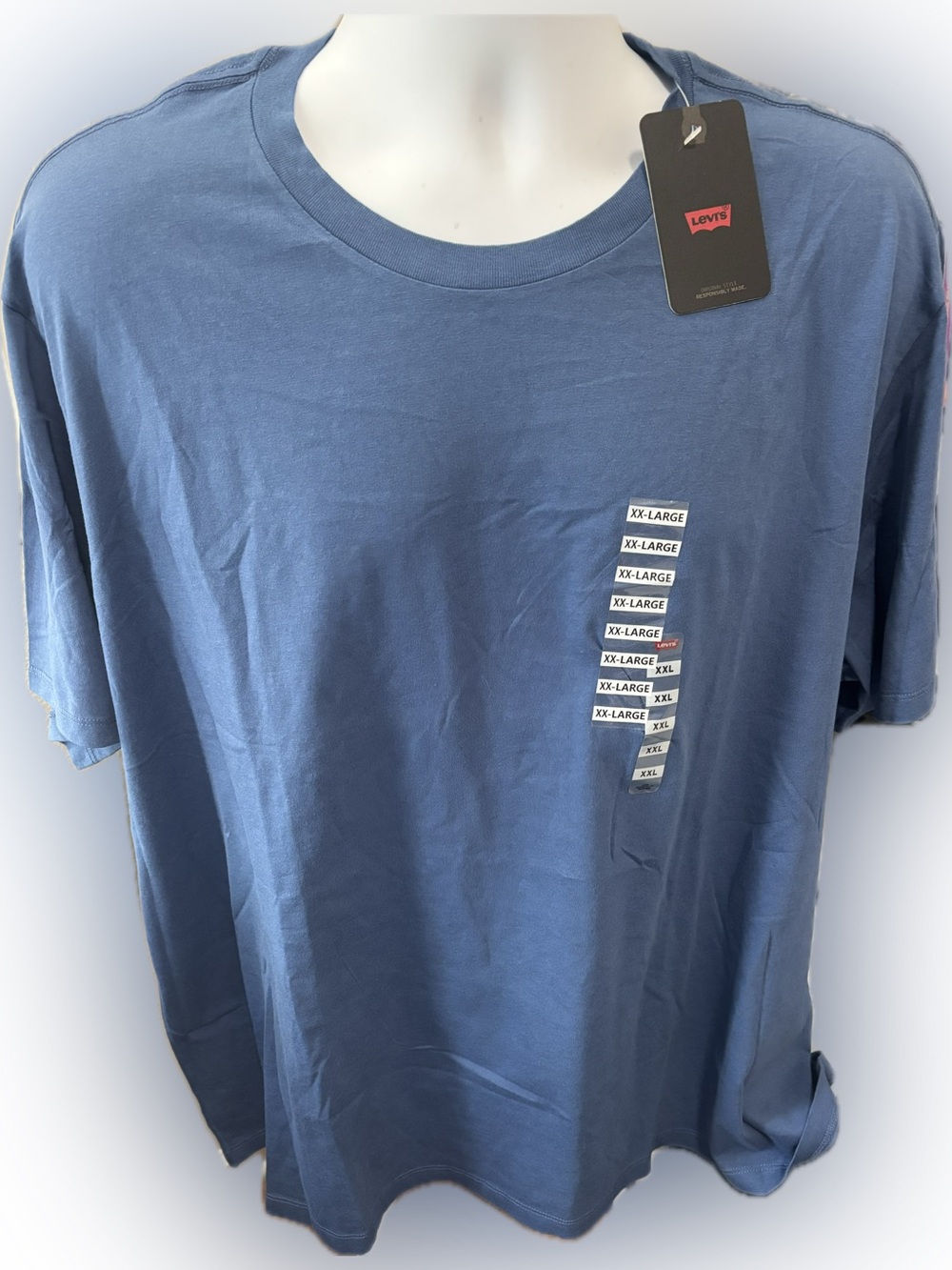 Levi’s Men’s XXL Relaxed Fit Blue Crew Neck T-Shirt NWT